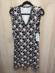 XL Beachtime By Lulu-B Starfish Sleeveless Dress White Black Pink