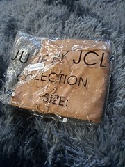 JCL Light Tan Camel Soft Suedette Plunge Front Dress Size M/L BNWT