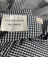 Les Coyotes de Paris Gingham Casey Navy Dress Navy S