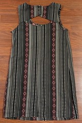 JACK Womens Medium Boho Geometric Shift Dress Open Back Sleeveless Mini