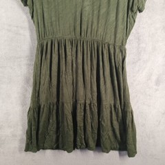 FRENCH ATMOSPHERE A-Line Tiered Dress Size 1X(16W-18W)Women Pullover Knit Green