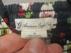 American Eagle Size 6 Womens Floral Ruched Back Stretch Cami Short Sundress 143