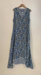 Women Zadig&Voltaire Sweet V-Neck Retro Floral Bohemia Beach Long Dress XS-L