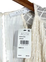 NWT ASTR The Label Crossover Bust Midi Dress in Cream Color Size Small