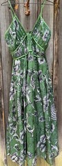 by Anthropologie Summer Halter Dress Sz L Vneck Adjustable Straps Beach Resort