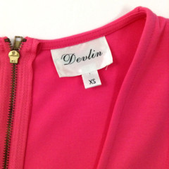 Devlin Pleated Dress Stretchy Tank Dress Medium Weight Fabric Size XS