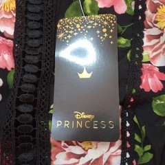 Disney Princess Floral Sleeveless Dress Size Small Back Zip Fit Flare Crochet