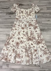 London Times Women&rsquo;s Puff Sleeve Square Neck Long Maxi Dress Size 16 NWT