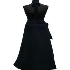 Cache Black Halter Ruched Embellished Hi Low Stretch Event Night Dress $168 NWT