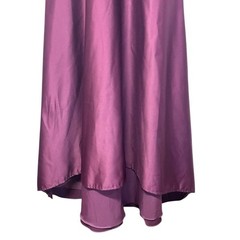 MoriLee | Bridesmaid Dress Satin A Line Maxi 21573 Burgundy Wedding Deep V 6