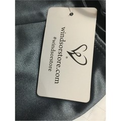 Windsor Charcoal Satin Asymmetrical Slip Dress