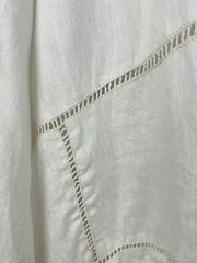 *NWT* DEVOTION TWINS L/S Oversized Billowy Linen &lsquo;Emmi Dress&rsquo; – M, Ecru