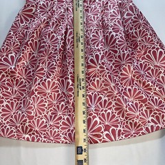 XXI Boutique Pink White Floral Short Dress Sleeveless Pleated Pockets Medium
