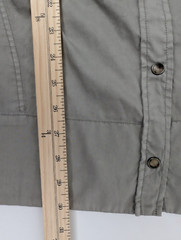 Brunello Cucinelli Khaki Off Shoulder Shirt Western Snap Front Mini Dress XXL