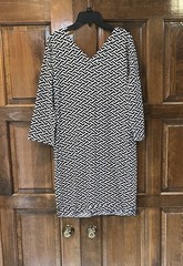 Peter Millar Blue White Geometric Drawstring Beach Dress Cover Up Size Small