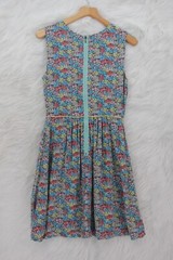 Matilda Jane Dress Womens Sz 6 Flower Sleeveless Lightweight Lined Back Zip #178