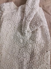 Dolce & Gabbana 2013 Macramé White Lace Shift Designer Dress IT36
