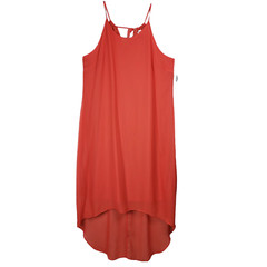 Old Navy Midi Dress Women XL Coral Chiffon Strappy Lightweight Summer Boho