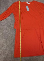 Coldwater Creek Easy Does It Ponte Pullover Knit Dress Red Size M – NWT