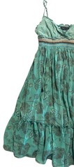 BCBGMaxAzria Atlantic Combo Silk Chiffon Tiered Sundress