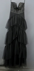 City Studios Juniors&rsquo; Ruffle-Tiered Sequin-Lace Gown Size 1/2 # 14B 2474 New