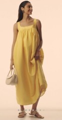 Pinnacle by Shruti Sancheti Anthropologie Babydoll Maxi Dress size M 8 10