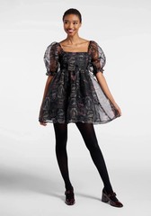 Black Friday -Modcloth Creepy Collections Mini Dress Black skulls bugs halloween