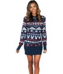 Tipsy Elves Holiday Christmas Sweater Dress Sequin Fair Isle Women&rsquo;s XL NWT
