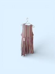 90s Style Gap Women&rsquo;s Lightweight Rainbow Tiered Layered Sleeveless Dress