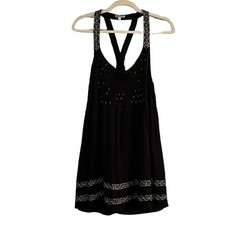 Poupette St Barth Women&rsquo;s Racerback Viscose Crinkle Dress, Size M, NWT