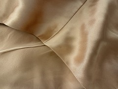 Cushnie et Ochs 100% Silk Beige V-Neck Slip Midi Dress Size 4 Small MSRP ~$1595