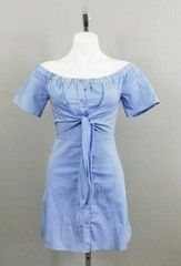 Miami Women Dress, Size X-Small, Blue, 96% cotton, 4% spandex