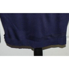 John + Jenn Lightweight Sheer Stripe Sweater Mini Dress Navy/Pink/Wht Medium $99