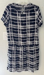 Carlson Dress Drawstring Pullover Tie-dye Style 100% Linen SizeXL
