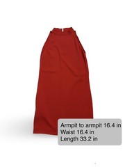 Celine Silk Dress Mini Red Size 36