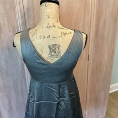 BCBG Max Azria gray silk bubble mini cocktail party Y2K dress 2 Gilmore Gossip 2