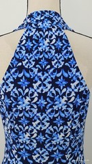 Tommy Bahama Sandy Floral Fresco Halter Dress UPF 30 Build in Bra Size Small