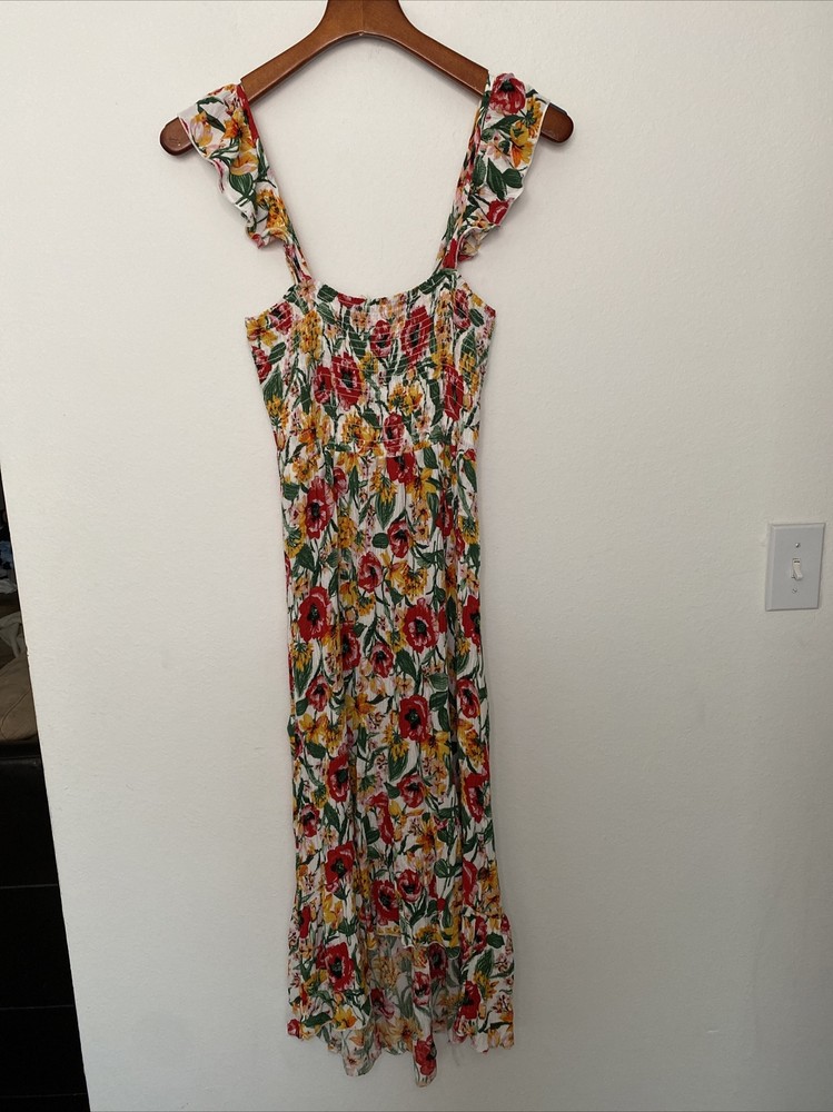 Pie in the sky Womens Dress Multicolor Floral Casual Size Large
