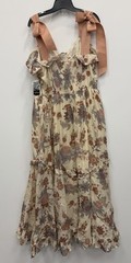 Torrid Festi Drop Waist Maxi Dress Yara Jaco Seedpearl 0X NWOT