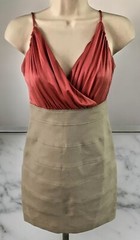 Maria Bianca Nero Sleeveless Pink Silk Beige Babydoll Bondage Mini Dress Y2K P