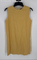 Theory Womens Yellow Crew Neck Sleeveless Short Mini Dress Size 4
