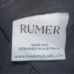 NWT RUMER Rosa Square Neck Dress In Black size Medium Cut out Bodycon
