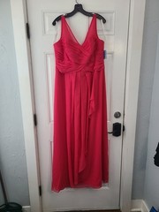 Bridesmaid Formal David&rsquo;s Bridal Gown Punch Sleeveless Size 16 NWT
