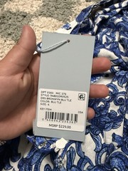 Antonio Melani NWT Women’s Size 4 Bronwyn BluePrint Twist Knot Halter Maxi Dress