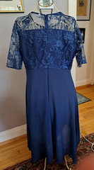 Womens&rsquo; NWOT Navy Blue Lace Dress for wedding Guest-cocktails-special occasions