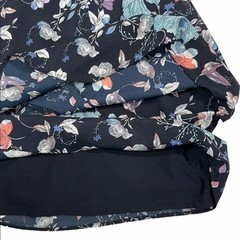 Dex Medium Women&rsquo;s M Navy Blue Floral Butterfly Print Spaghetti Strap Mini Dress