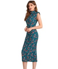 Floral Casual Dresses Elegant Modern Pencil Type Women For Any Occasion. Vestido