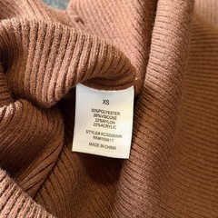 Altar&rsquo;d State Sweater Dress Womens XS Long Sleeve Ribbed Knit Maxi Bodycon Brown