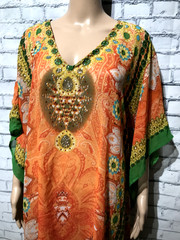 Jassica Jaylon, Women One Size (Fit S-M-L-XL-Plus 1X-2X-3X-4X-5X) Kaftan Dress