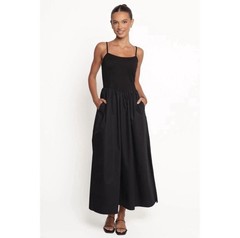 Size XL – Petal and Pup Jacinta Maxi Dress Black $99